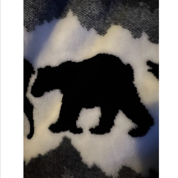 🎁🆕 Unisex-Oversized, or not-comfy soft fleece cardigan w/Canadian wildlife - Picture 6 of 16